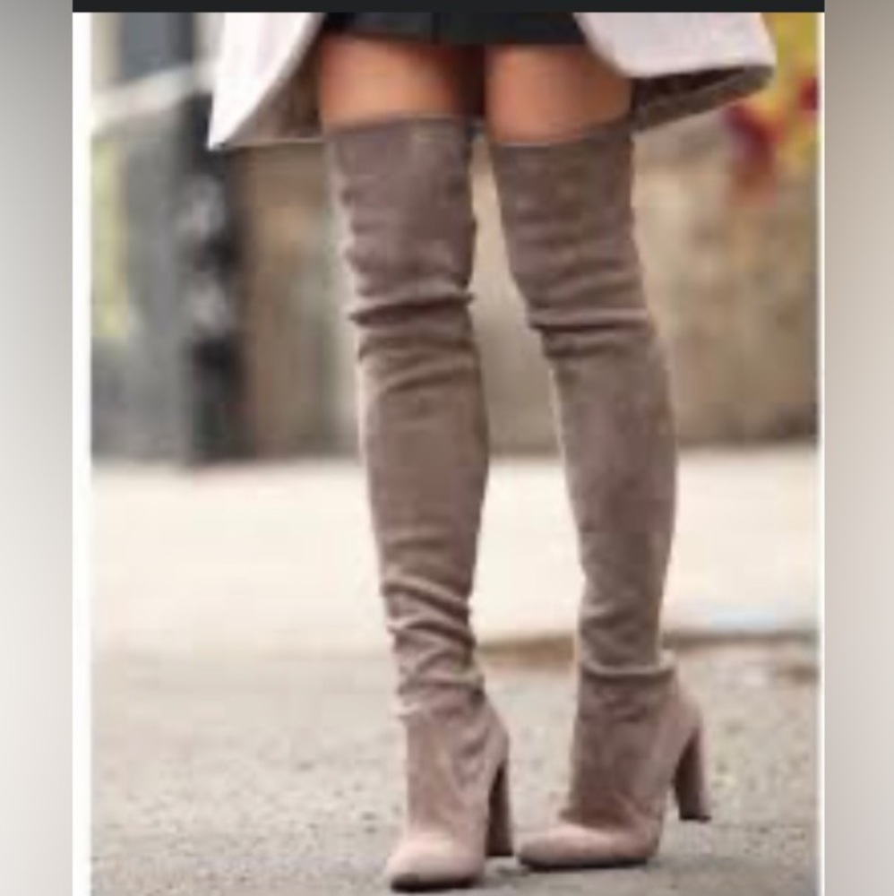 Elegant Tan Over-the-Knee Boots